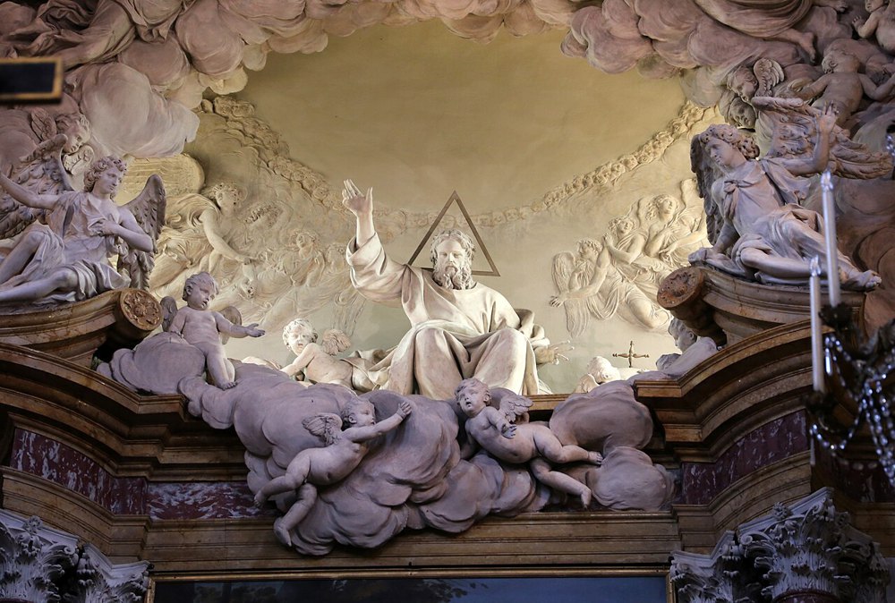 Dio Padre in gloria d'angeli di Giuseppe Maria Mazza